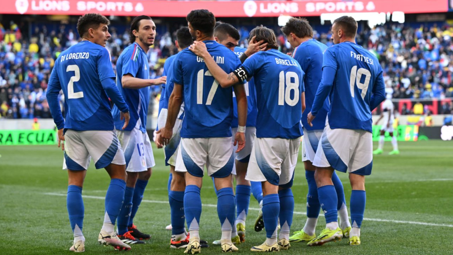 Italien slår Ecuador 2-0 i en venskabskamp med mål af Pellegrini og Barella